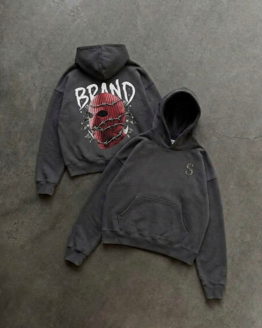 “Brand” Metal hoodie