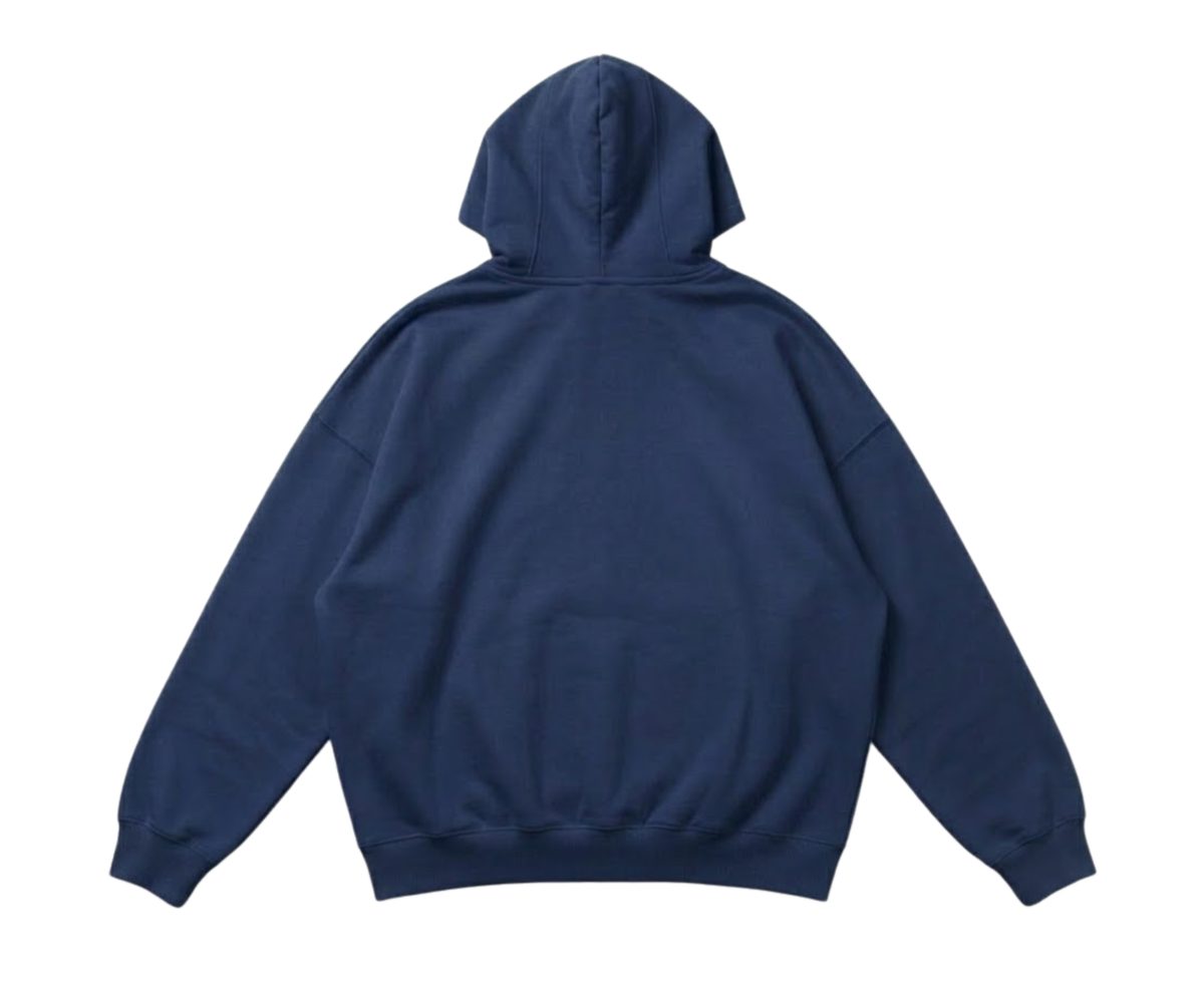 Dark blue Basic hoodie