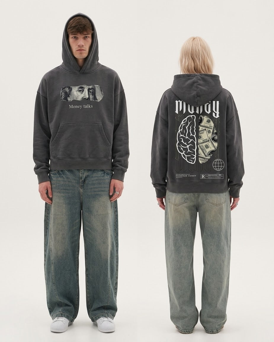“Money talks” Metal hoodie