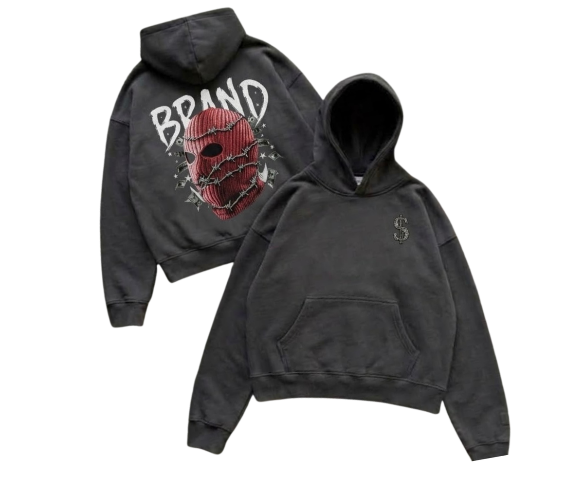 “Brand” Metal hoodie