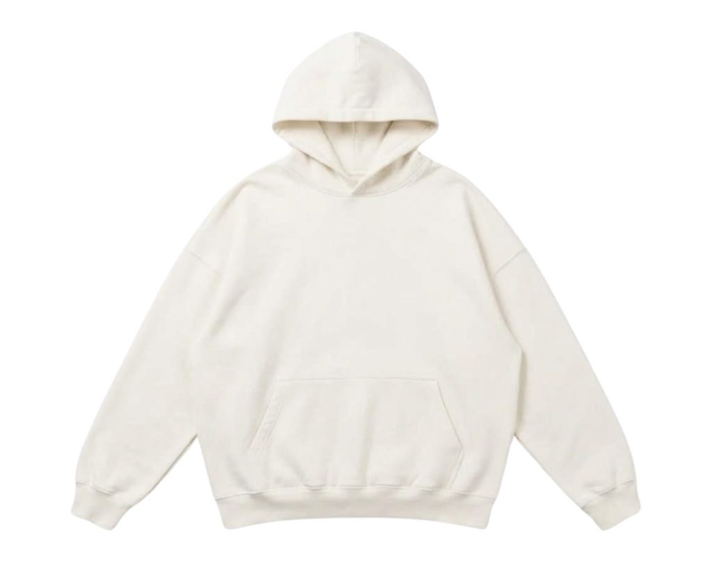 White Basic hoodie