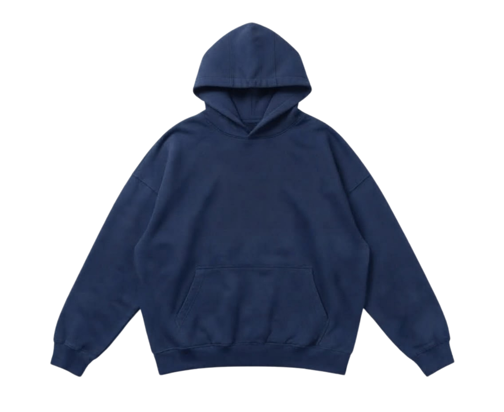 Dark blue Basic hoodie