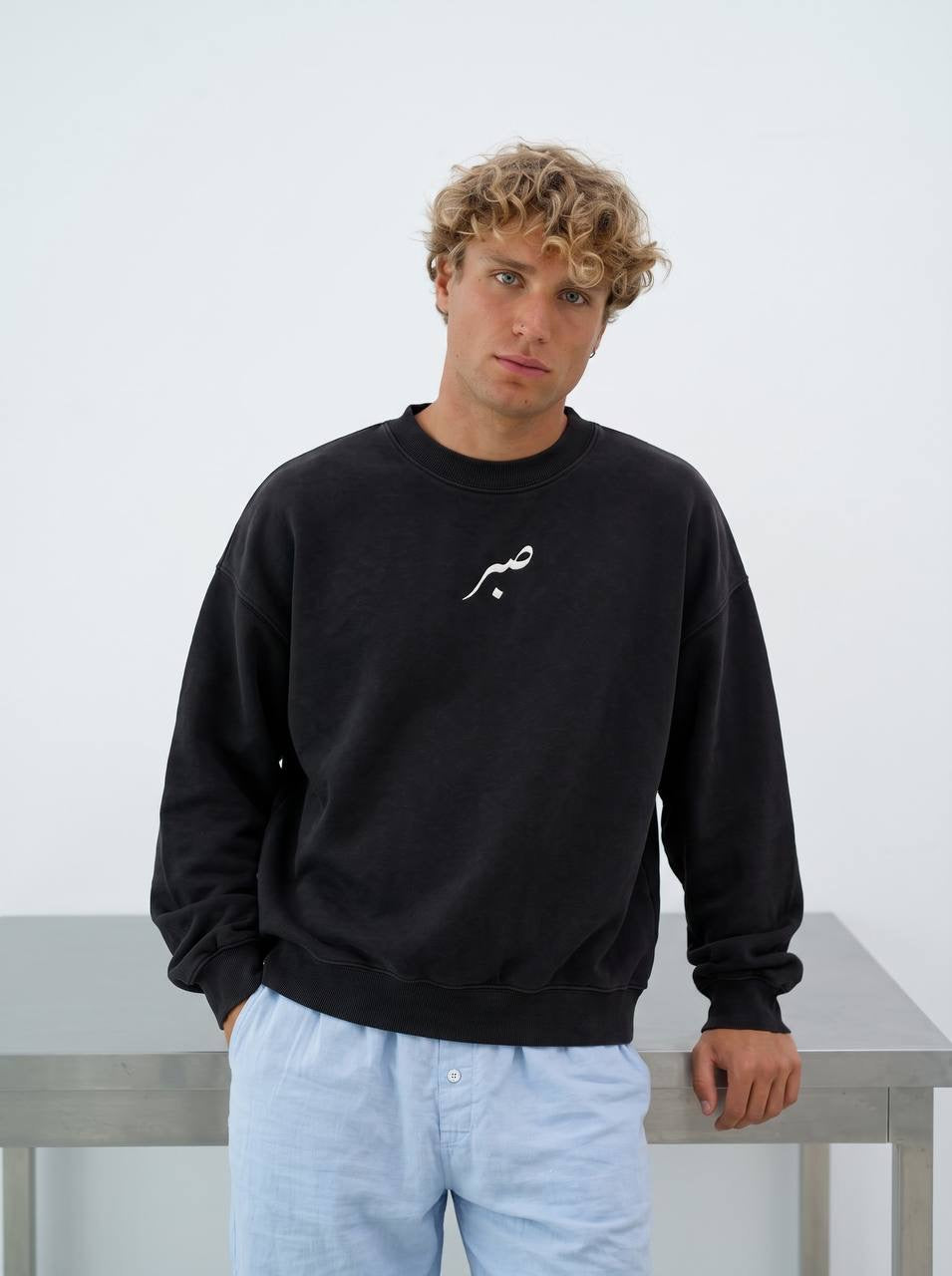 SABR Black round Crew neck