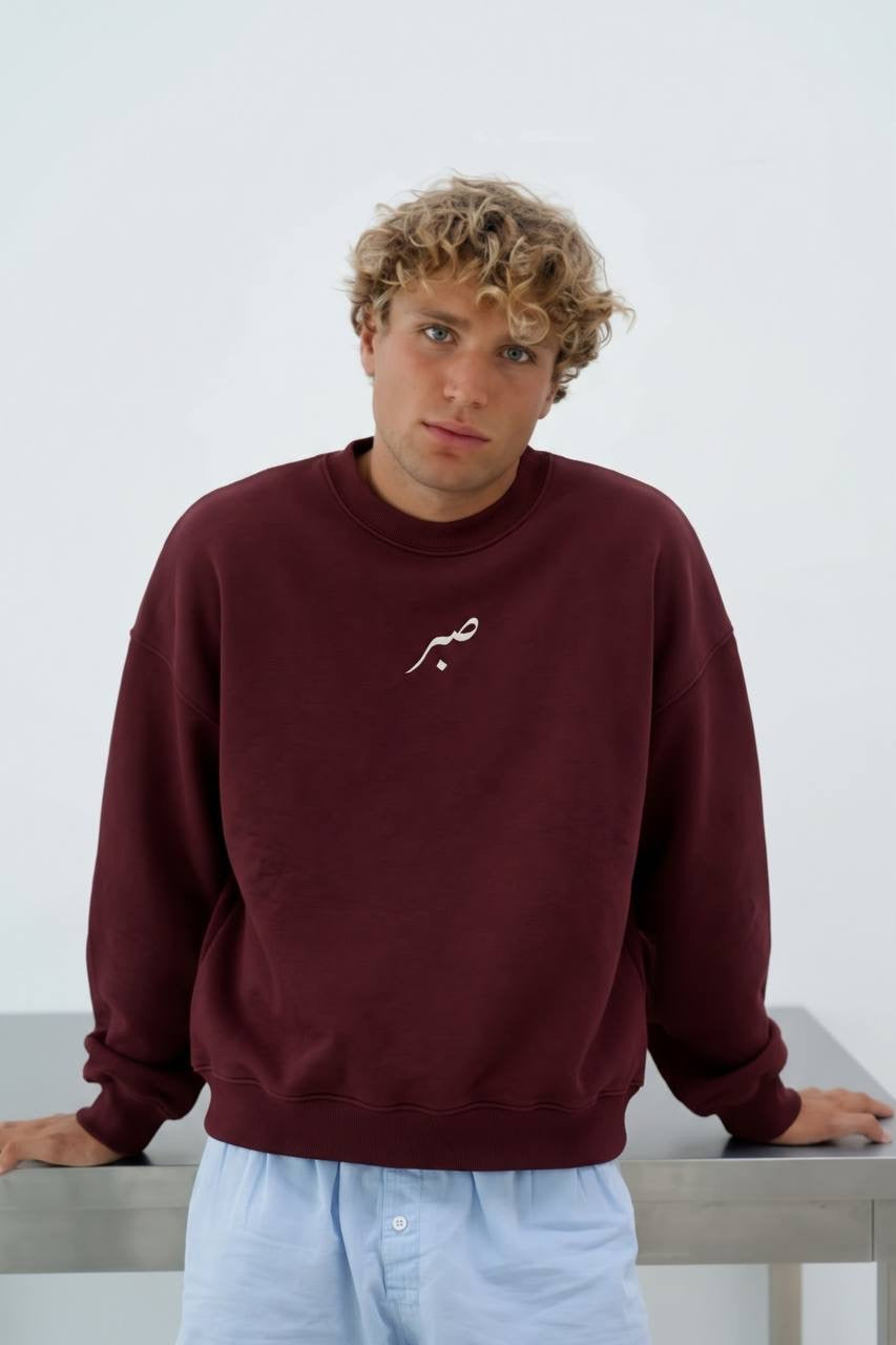 SABR Burgundy round crew neck