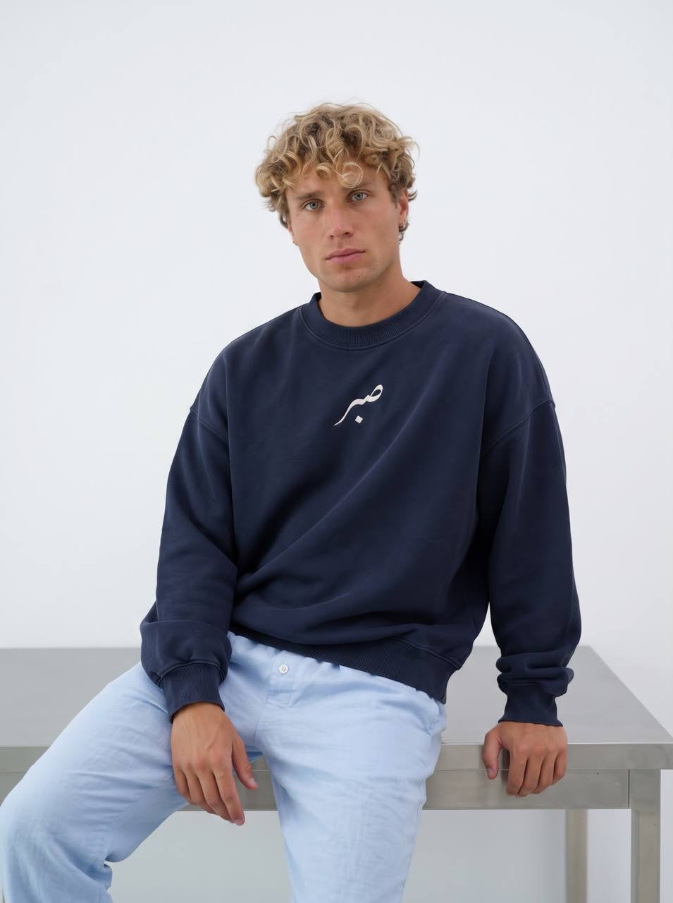 SABR Navy round crew neck