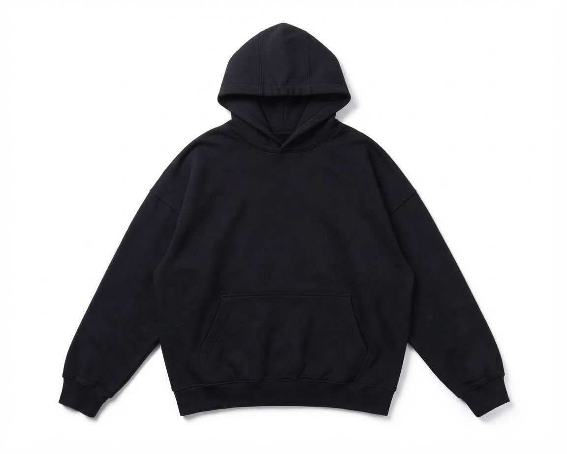 Black Basic Hoodie
